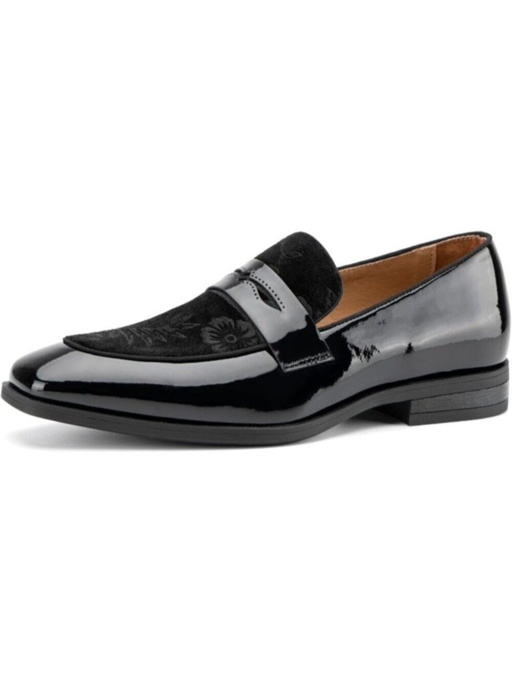 Men's Black Velvet Tuxedo Classic Slip On Loafer Formal Imported Dress Shoes